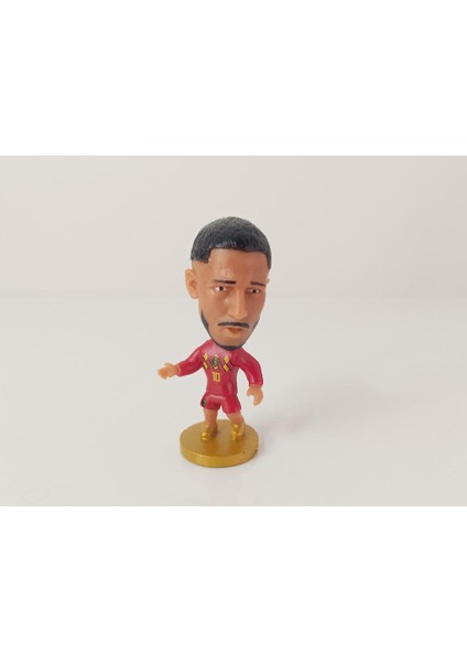 Futbolcu 3D Figür Futbol Yıldızı Biblo 6.5 cm Nostalji Ev Ofis Dekor Oyuncak