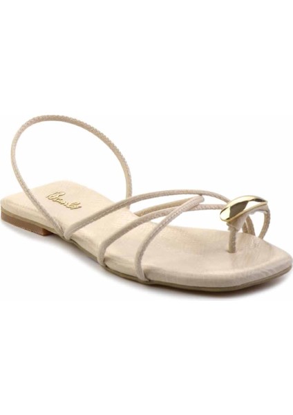 Bej Yılan Kadın Sandalet K05137031507 modelleri