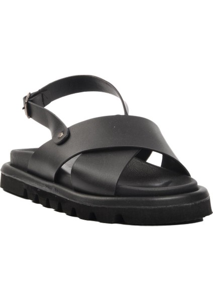 150 Siyah Kadın Sandalet