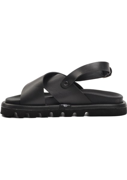 150 Siyah Kadın Sandalet modelleri