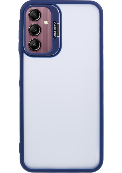 Samsung Galaxy A15 4g/5g Kılıf Tpu+Pc Telefon Kılıfı Lens Çerçeveli Kickstand-Safir (Yurt Dışından)