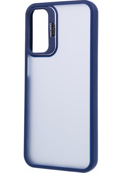 Samsung Galaxy A15 4g/5g Kılıf Tpu+Pc Telefon Kılıfı Lens Çerçeveli Kickstand-Safir (Yurt Dışından)