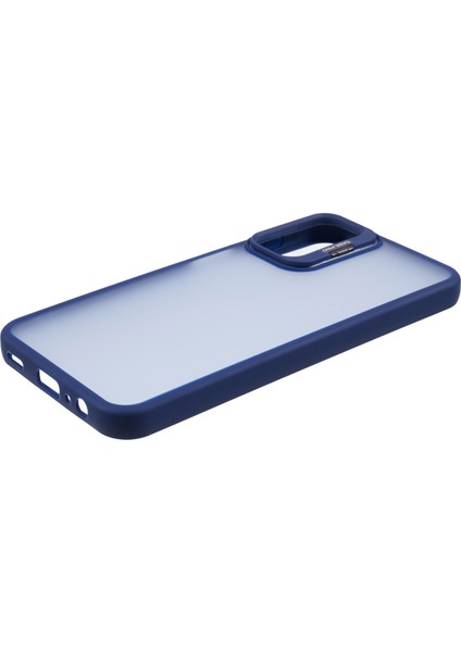 Samsung Galaxy A15 4g/5g Kılıf Tpu+Pc Telefon Kılıfı Lens Çerçeveli Kickstand-Safir (Yurt Dışından)