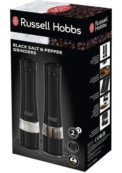 Russell Hobbs 28010-56 Tuz ve Karabiber Değirmeni Siyah