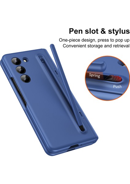 Samsung Galaxy Z Fold6 5G Kılıf Stylus ve Temperli Cam Film-Safir ile Sert PC Telefon Kılıfı için (Yurt Dışından) fiyatları