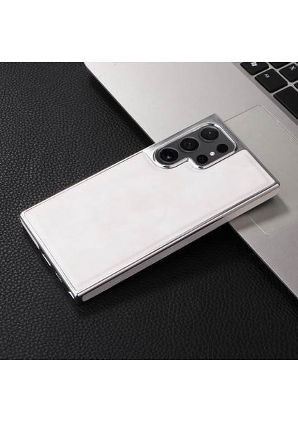 Samsung Galaxy S23 Ultra Manyetik Kılıf Pu Deri Arka Kapak Magsafe-Beyaz ile Uyumlu (Yurt Dışından) indirimleri