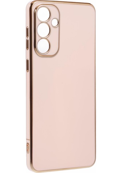 Samsung Galaxy M55 5g Kılıf Parlak 6d Galvanik Tpu Telefon Kapağı-Pembe (Yurt Dışından)
