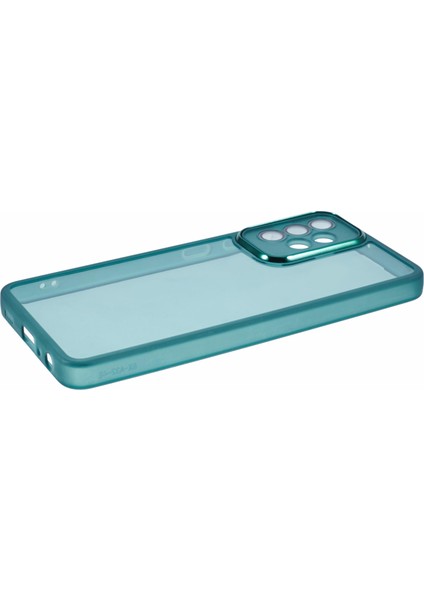 Samsung Galaxy A32 4g (Ab Versiyonu) Kılıf Elektroliz Kamera Çerçevesi Tpu Telefon Kapağı-Şeffaf Ordu Yeşili (Yurt Dışından) modelleri