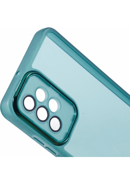 Samsung Galaxy A32 4g (Ab Versiyonu) Kılıf Elektroliz Kamera Çerçevesi Tpu Telefon Kapağı-Şeffaf Ordu Yeşili (Yurt Dışından) fırsatları