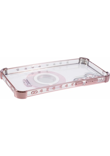 Samsung Galaxy S24+YAN Kalp Desenli Kılıf Aynalı Kickstand Tpu Telefon Kılıfı-Pembe (Yurt Dışından) indirimleri