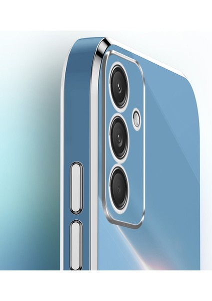 Xınlı Samsung Galaxy M55 5g Kılıf Yüzük Kickstand Tpu Telefon Kapağı-Mavi (Yurt Dışından)