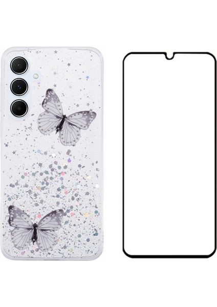Wanlonfeng Samsung Galaxy A05S 4g Tpu Kılıf Epoksi 3D Telefon Kapak Ekran Koruyucu-Beyaz (Yurt Dışından)