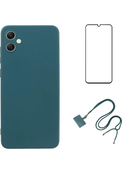 Wanlonfeng Rb1 Serisi Samsung Galaxy A05 4g Tpu Kılıf Ekran Koruyucu Kordon 3'ü 1 Arada Ordu Yeşil (Yurt Dışından)