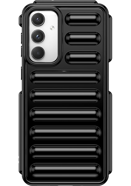 Kapsül Serisi Samsung Galaxy M55 5g Tpu Telefon Kılıfı Düşme Koruması Cep Telefonu Kapağı-Siyah (Yurt Dışından)