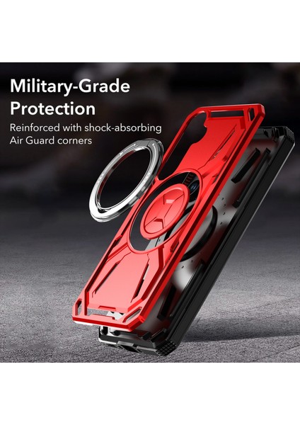 Samsung Galaxy A35 5g Kılıf Magsafe Tpu+Pc Kickstand Telefon Kılıfı-Ordu Yeşili ile Uyumlu (Yurt Dışından) indirimleri