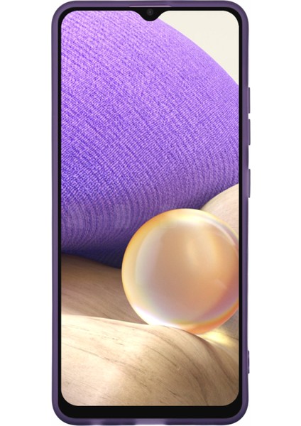 Dksm Serisi Samsung Galaxy A32 5g Kılıf Elektroliz Kamera Çerçevesi Tpu Telefon Kapağı-Şeffaf Mor (Yurt Dışından)