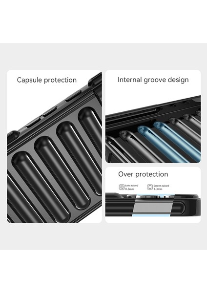 Kapsül Serisi Samsung Galaxy A05 4g Kılıf Tpu Anti-Drop Cep Telefonu Kapağı-Siyah (Yurt Dışından)