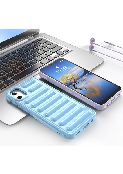 Kapsül Serisi Samsung Galaxy A05 4g Kılıf Tpu Anti-Drop Cep Telefonu Kapağı-Siyah (Yurt Dışından)