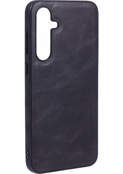 X-Level Bojue-3 Serisi Samsung Galaxy A35 5g Kılıf Pu Deri Arka Telefon Kapağı Iş Yumuşak Kavrama-Siyah (Yurt Dışından)