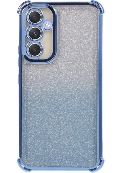 Samsung Galaxy A53 5g Kılıf Glitter Tpu Telefon Kapağı Dört Köşe Anti-Drop-Mavi (Yurt Dışından)