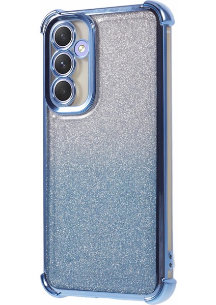 Samsung Galaxy A53 5g Kılıf Glitter Tpu Telefon Kapağı Dört Köşe Anti-Drop-Mavi (Yurt Dışından) modelleri
