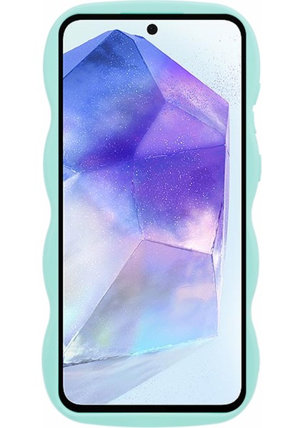 Samsung Galaxy A34 5g Kılıf Wave Edge Tpu Düz Renk Telefon Kapağı-Açık Yeşil (Yurt Dışından)