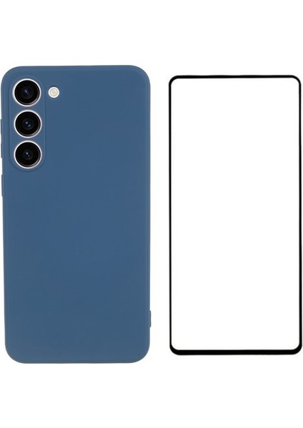 Wanlonfeng Rb2 Serisi Samsung Galaxy S23+KILIF Yumuşak Tpu Telefon Kılıfı Ekran Koruyucu-Safir (Yurt Dışından)