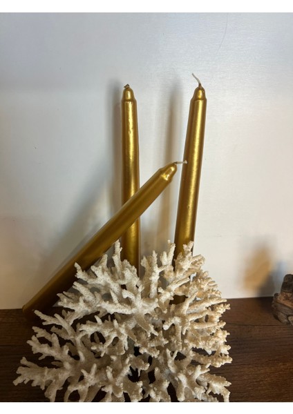 10'lu Şamdan Varaklı Dekoratif ve Hediyelik Mum fiyatları