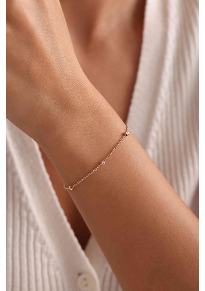 14 Ayar Altın Dorika Toplu Bileklik