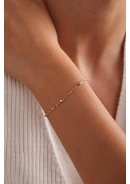 14 Ayar Altın Dorika Toplu Bileklik modelleri