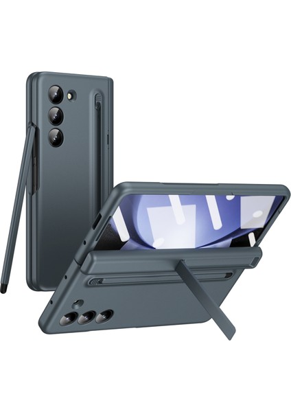 Samsung Galaxy Z Fold6 5G Kılıf Stylus ve Temperli Cam Filmli Sert PC Telefon Kılıfı-Gri Yeşil (Yurt Dışından) indirimleri