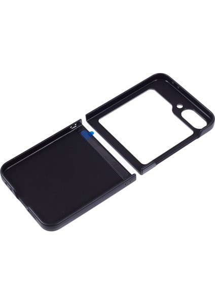 X-Level Samsung Galaxy Z Flip6 5g Manyetik Kickstand Katlanır Telefon Kılıfı Pu Deri Kaplamalı Pc Kapak-Koyu Mavi (Yurt Dışından)