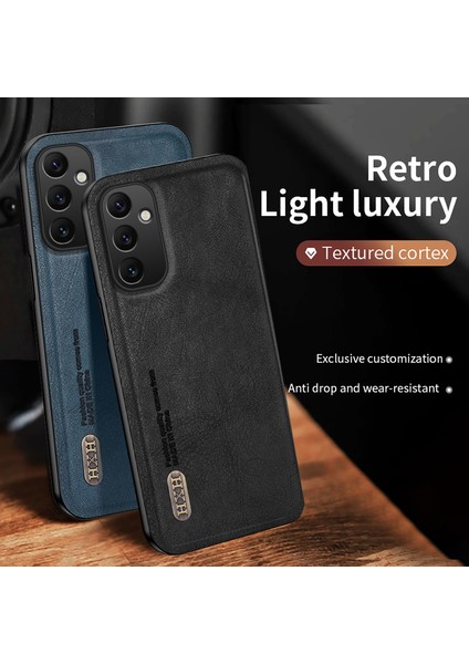 Samsung Galaxy M14 5g Kılıf Mat Tpu+Pu Telefon Kapak Desteği Manyetik Araç Tutucu-Kahverengi (Yurt Dışından) fiyatları