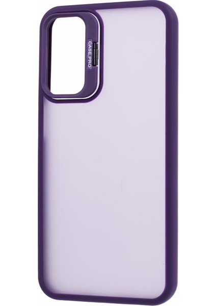 Samsung Galaxy A24 4g (162,1 x 77,6 x 8,3mm) Kılıf Kickstand Tpu+Pc Telefon Kapağı-Mor (Yurt Dışından)