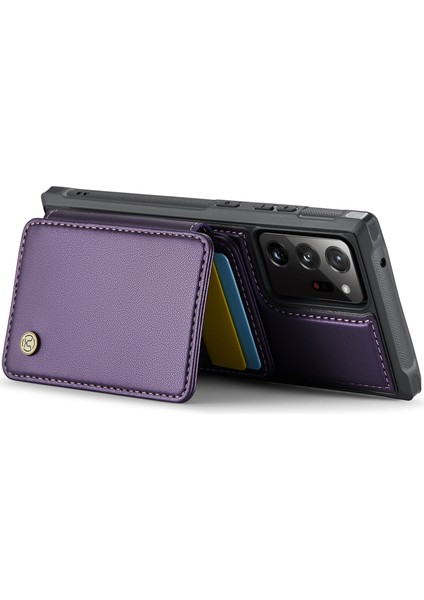 Samsung Galaxy NOTE20 ULTRA/NOTE20 Ultra 5g Kılıf Çıkarılabilir Kart Çantası-Mor (Yurt Dışından)