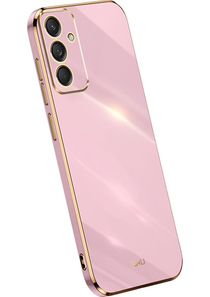 Xınlı Samsung Galaxy M55 5g Kılıf Tpu Telefon Kapağı Galvanik Çerçeve-Mor (Yurt Dışından)