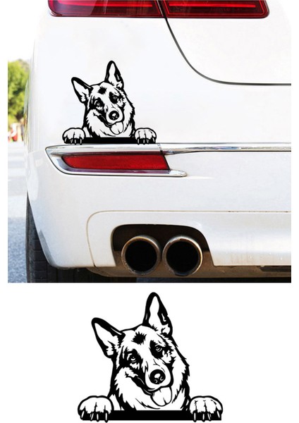 Alman Kurdu Köpek Resmi Oto Araba Cam Sticker Çıkartma Bilgisayarlar,kamyonlar, Motosikletler Için