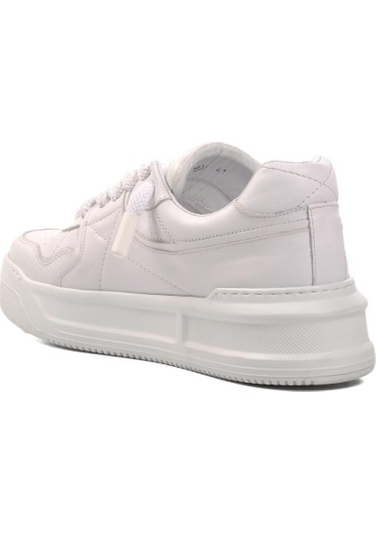 Premium 1306 Beyaz Cilt Erkek Sneaker fırsatları