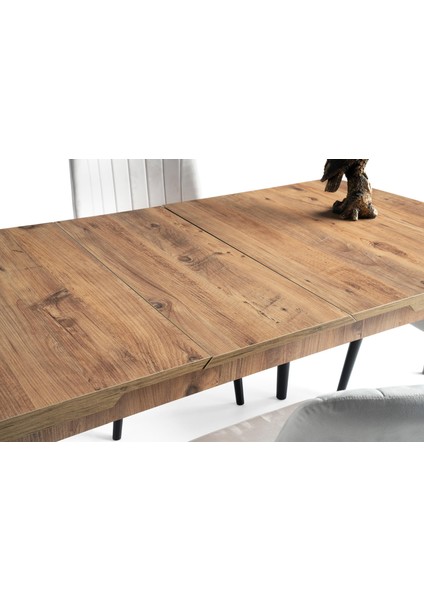Milano Mdf Açılır Mutfak Masa 6 Lı Sandalyeli Takım 75x130cm indirimleri
