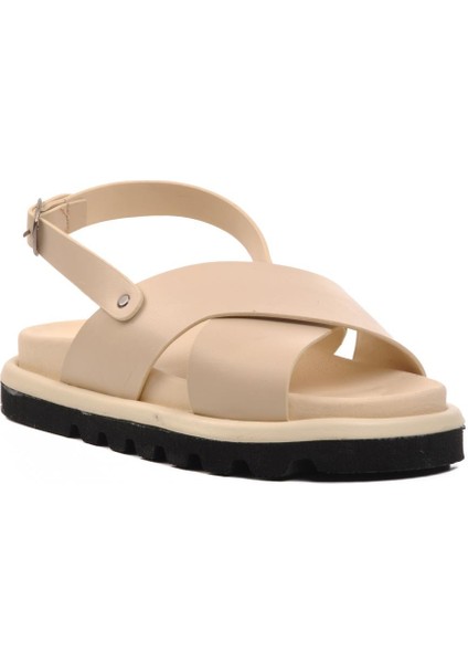 150 Bej Kadın Sandalet
