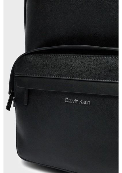 Calvin Klein Logolu Sırt Çantası K50K511856BEH Erkek Çanta K50K511856 Beh