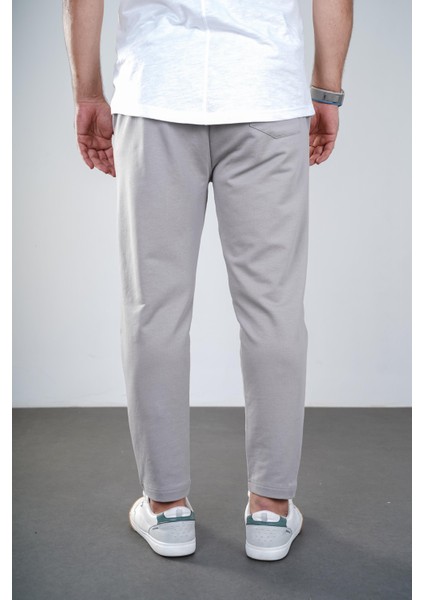 Kingbrich Beli Lastikli Baskılı Cepli Slim Fit Kalıp Erkek Alt Eşofman
