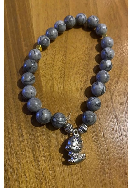 Çin Takvimi Burçları Çharm Jasper Doğal Taş Bileklik Hand Made El Işi Feng Shui Ejderha Yılı Koruyucu Hayvan Dragon Ejderha Objeli