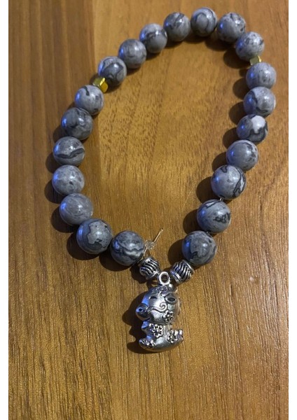 Çin Takvimi Burçları Çharm Jasper Doğal Taş Bileklik Hand Made El Işi Feng Shui Ejderha Yılı Koruyucu Hayvan Dragon Ejderha Objeli fırsatları