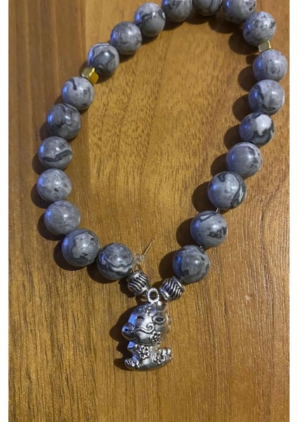 Çin Takvimi Burçları Çharm Jasper Doğal Taş Bileklik Hand Made El Işi Feng Shui Ejderha Yılı Koruyucu Hayvan Dragon Ejderha Objeli indirimleri