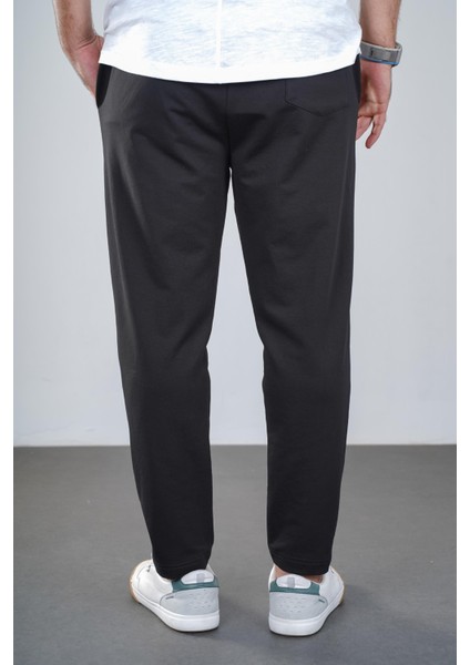 Kingbrich Beli Lastikli Baskılı Cepli Slim Fit Kalıp Erkek Alt Eşofman