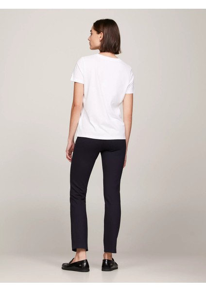 Kadın Regular Fit Beyaz T-Shirt indirimleri