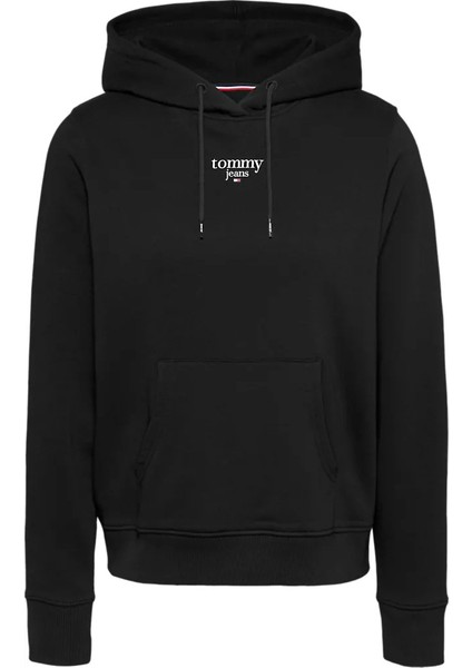 Kadın Tjw Essentıal Logo 1 Hoodıe Ext Sweatshirt-Siyah