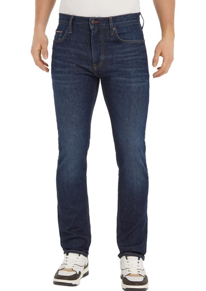 Tommy Hilfiger Erkek Slım Bleecker Pstr Benton Blue Jean Pantolon-Lacivert