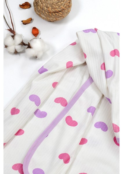 Kız Bebek Çift Katlı Natural Penye Battaniye STL6697 modelleri